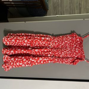 Floral pink dress